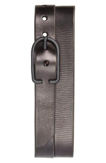 Men's Cause & Effect Monochromatic Leather Belt - Black