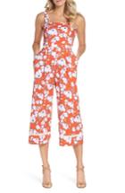 Women's Eliza J Wide Strap Crop Leg Jumpsuit - Red