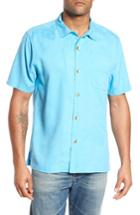 Men's Tommy Bahama St Lucia Fronds Silk Camp Shirt - Blue