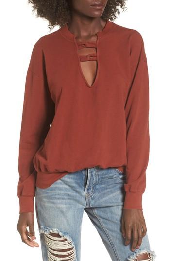 Women's Pst By Project Social T Infinity Knot Sweatshirt - Burgundy