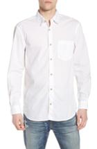 Men's French Connection Regular Fit Poplin Sport Shirt - White