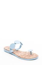 Women's Bernardo Footwear New Moon Flip Flop M - Blue