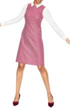 Women's Boden Rosie Tweed Sheath Dress (similar To 16w-18w) - Grey