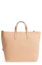 Madewell Zip Top Transport Leather Carryall - Ivory
