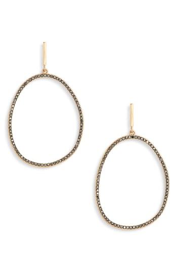 Women's Sole Society Crystal Beaded Drop Hoop Earrings
