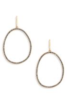 Women's Sole Society Crystal Beaded Drop Hoop Earrings