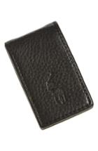 Men's Polo Ralph Lauren Pebble Leather Money Clip - Black