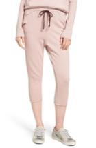 Women's Frank & Eileen Tee Lab Raw Hem Crop Sweatpants - Pink