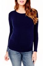 Women's Ingrid & Isabel Textured Knit Maternity Sweater - Blue