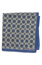 Men's Michael Bastian Medallion Pocket Square, Size - Grey
