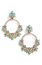 Women's Marchesa Bright Paradise Orbital Chandelier Drop Earrings
