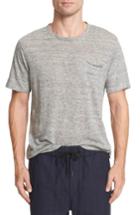 Men's Rag & Bone Owen Slub Linen T-shirt, Size - Grey