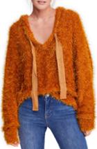 Women's Free People Light As A Feather Hoodie - Metallic