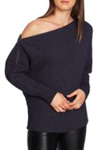 Women's 1.state Convertible Zip Neckline Sweater, Size - Burgundy