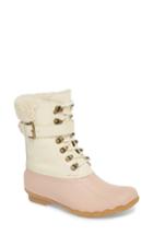 Women's Sperry Shearwater Water-resistant Genuine Shearling Lined Boot M - Pink