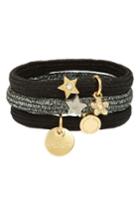 Marc By Marc Jacobs Set Of 3 Charm Ponytail Holders, Size - Black