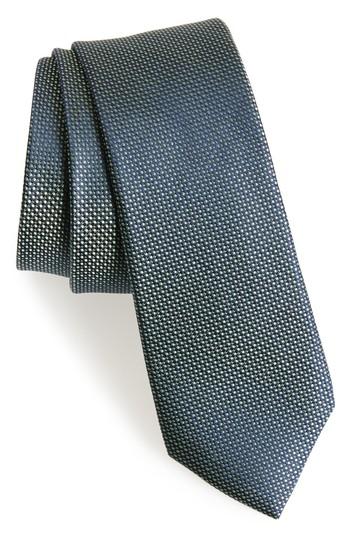 Men's Calibrate Pop Dot Silk Skinny Tie, Size - Green
