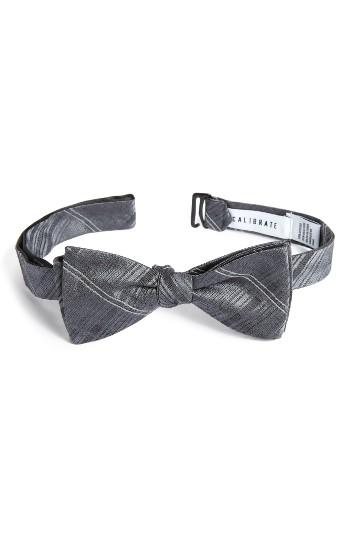 Men's Calibrate Silves Stone Plaid Bow Tie, Size - Orange
