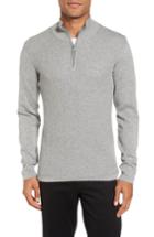 Men's Zachary Prell Higgins Quarter Zip Sweater - Grey