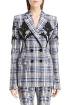 Women's Alexander Mcqueen Embellished Celtic Check Jacket