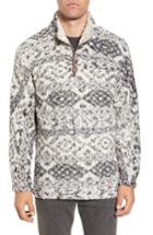 Men's True Grit Print Frosty Tipped Quarter Zip Pullover, Size - Beige
