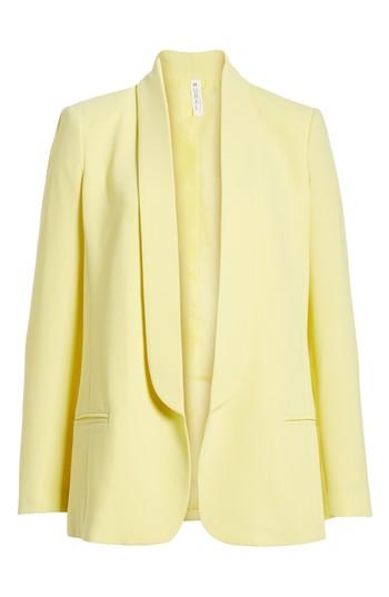 Women's Mural Slouchy Boyfriend Blazer, Size - Yellow