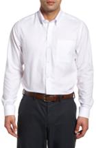 Men's Cutter & Buck Tailored Fit Nail Head Sport Shirt - White