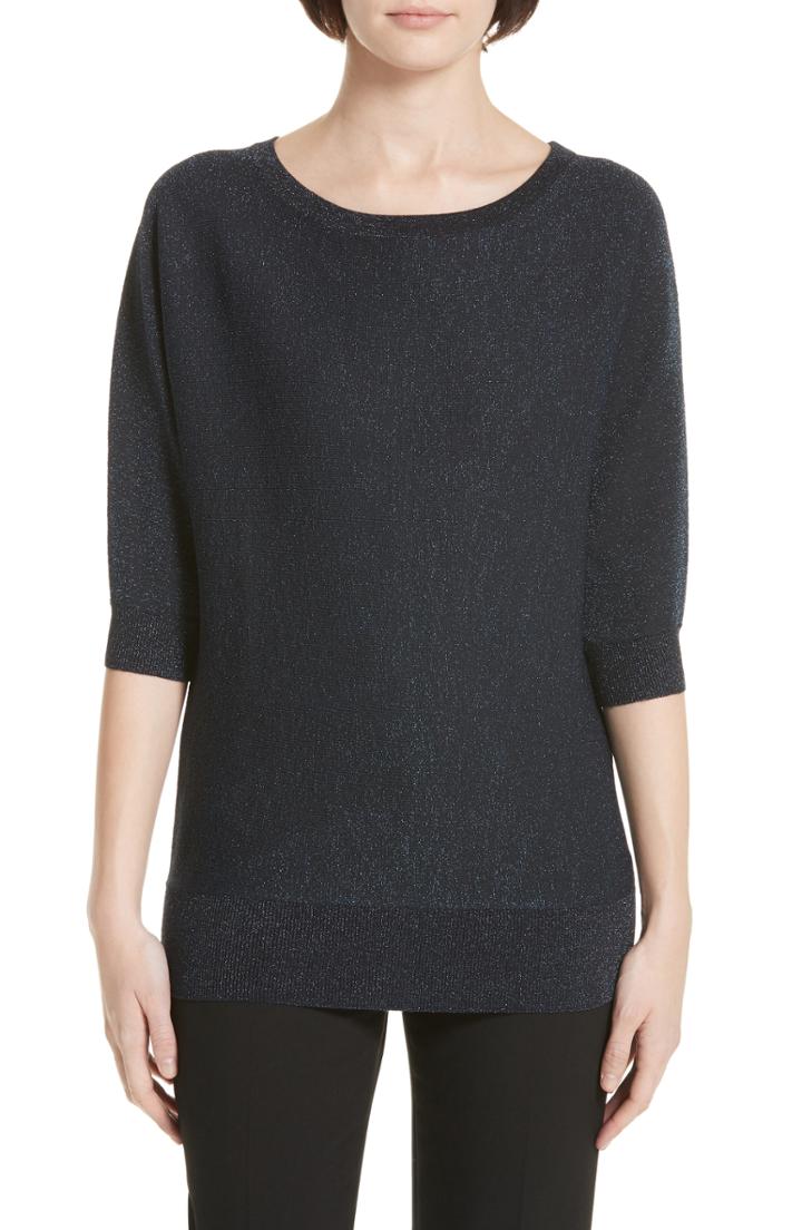Women's Boss Farih Shimmer Sweater - Blue
