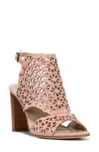 Women's Via Spiga Garnet Perforated Ankle Strap Sandal .5 M - Pink