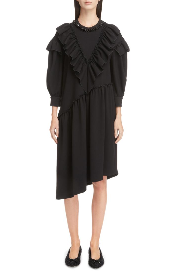 Women's Simone Rocha Tulle Ruffle Shift Dress