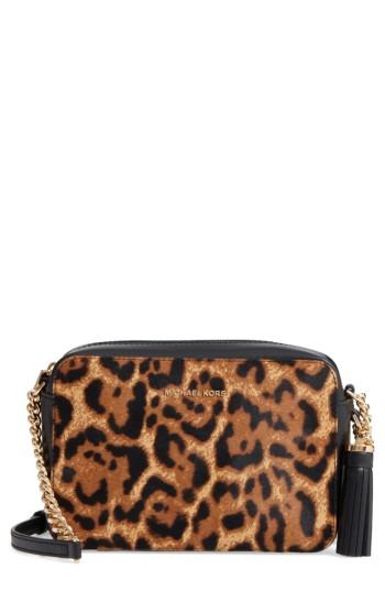 Michael Michael Kors Medium Ginny Leather Camera Bag - Yellow