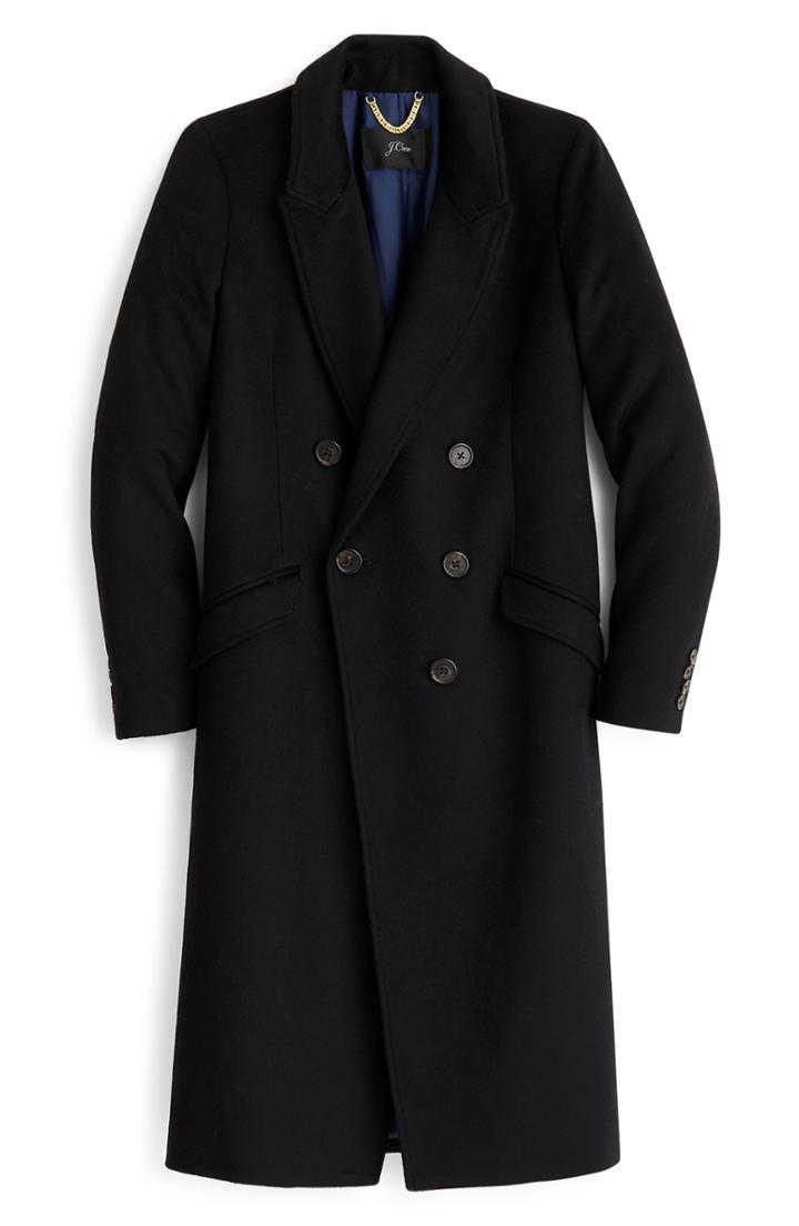 Women's J.crew Bonita Long Double Breasted Topcoat In Wool & Cashmere - Brown