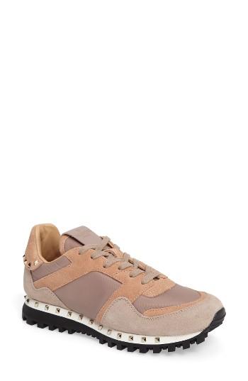 Women's Valentino Rockstud Sneaker Us / 35eu - Coral