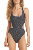 Women's Becca Nightingale Reversible One-piece Swimsuit - Black