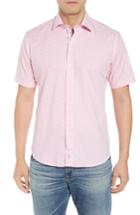 Men's Tailorbyrd Averon Regular Fit Print Sport Shirt - Pink