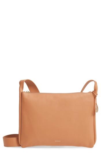 Skagen Slim Anesa Leather Crossbody Bag - Brown