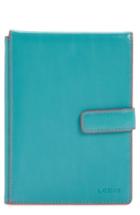 Lodis Audrey Rfid Leather Passport Wallet - Blue/green