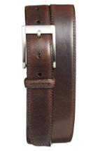 Men's Boconi 'collins' Leather Belt - Brown