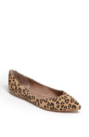 Bp. 'moveover' Pointy Toe Flat Leopard