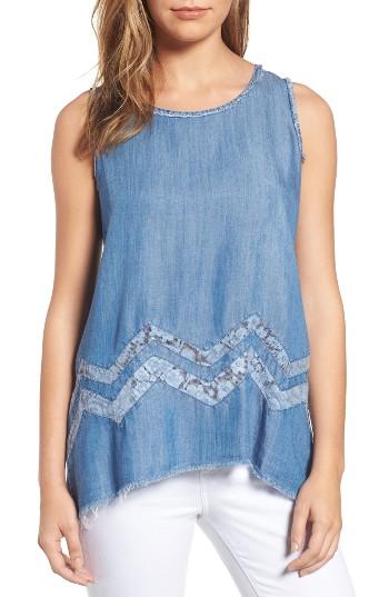 Women's Billy T Woven Tank - Blue