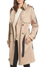 Women's Trina Turk Allison Two-tone Trench Coat