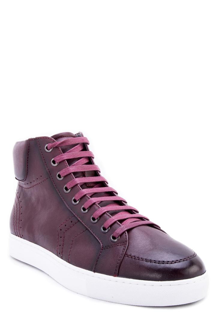 Men's Zanzara Uglow Perforated High Top Sneaker .5 M - Red