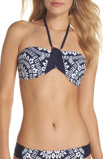 Women's Trina Turk Lotus Bandeau Top - Blue