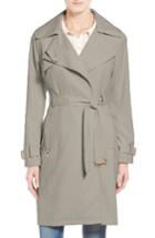 Women's French Connection Flowy Belted Trench Coat - Beige