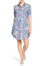 Women's Kut From The Kloth Ruthy Floral Print Shirtdress