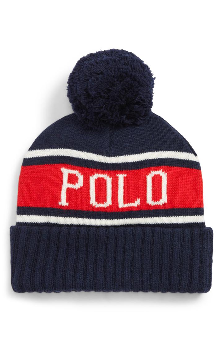 Men's Polo Ralph Lauren Usa Stadium Pom Beanie - Blue