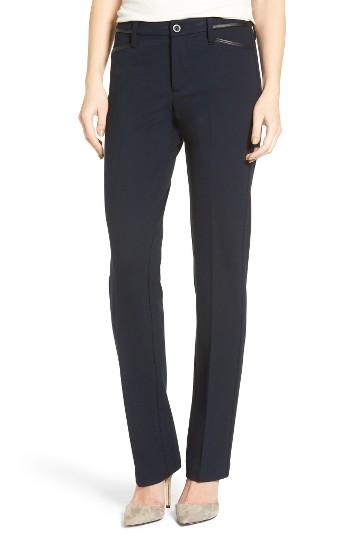 Women's Nydj Marilyn Straight Leg Ponte Pants - Blue