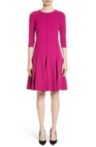 Women's Armani Collezioni Seamed Jersey Fit & Flare Dress - Pink