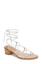 Women's Pour La Victoire Jules Ankle Tie Sandal .5 M - White