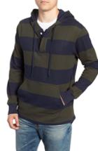Men's J.crew Regular Fit French Terry Rugby Hoodie - Blue